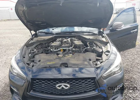 2021 Infiniti Q50 Red Sport 400 Awd из США, поврежденный, VIN JN1FV7DR5MM880045